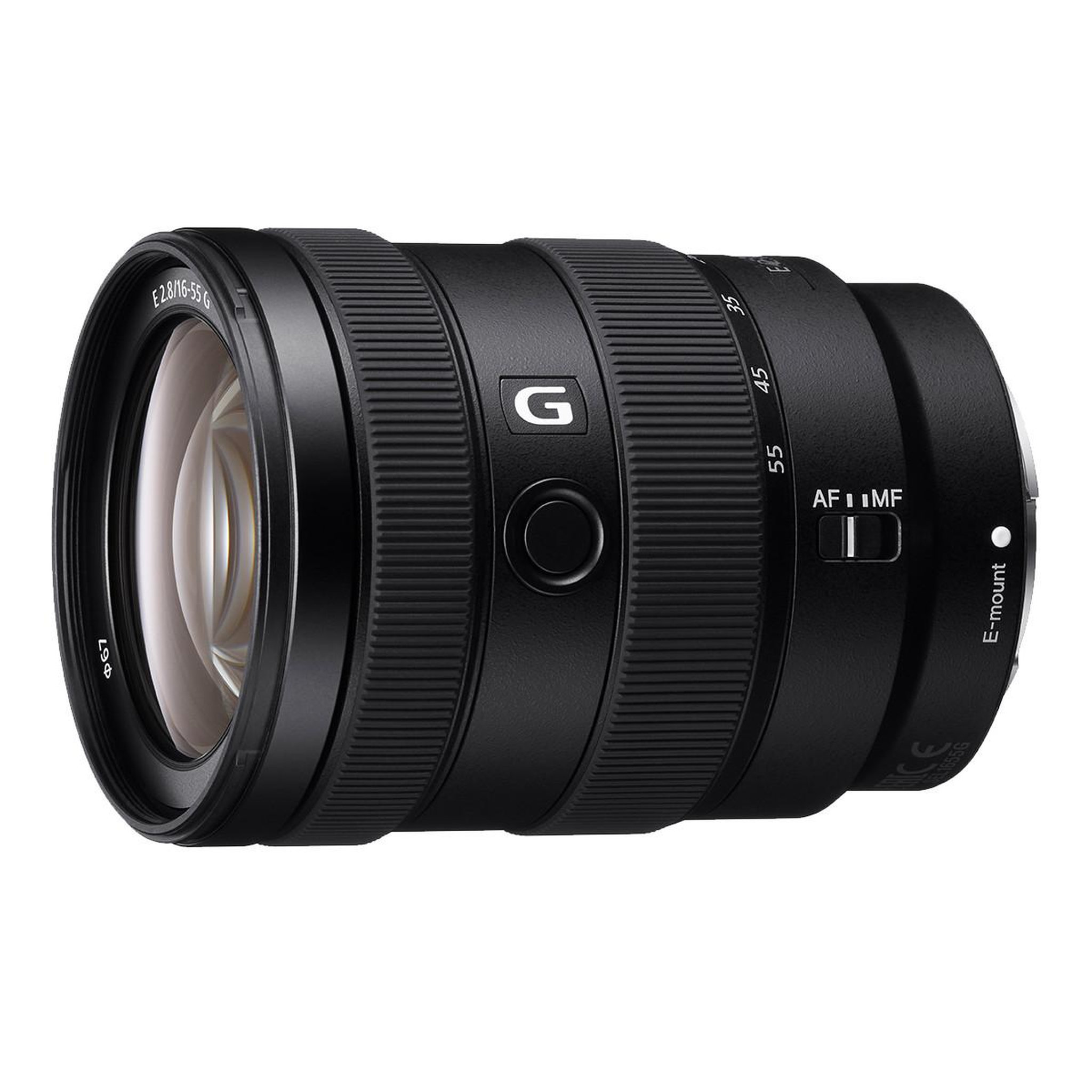 Voir la diapositive 2 : SONY Objectif hybride Sony E 16 55mm f 2.8 G noir