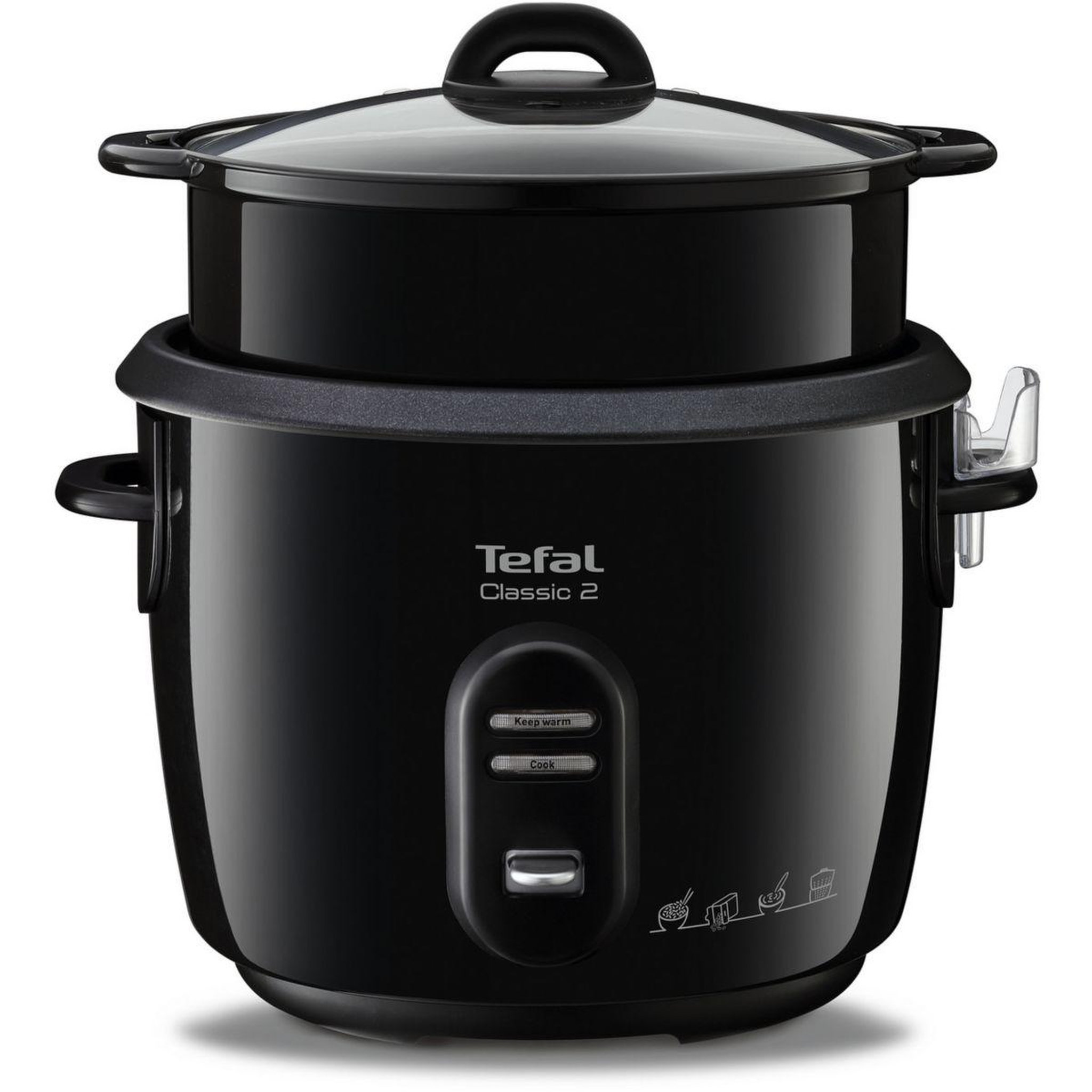 Voir la diapositive 2 : TEFAL Cuiseur riz yy4351fb classic 5l+ panier vapeur