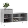 Voir la diapositive 3 : VIDAXL Armoire a chaussures Gris beton 102x36x60 cm Bois d'ingenierie