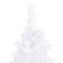 VIDAXL Sapin de Noël artificiel d'angle Blanc 180 cm PVC