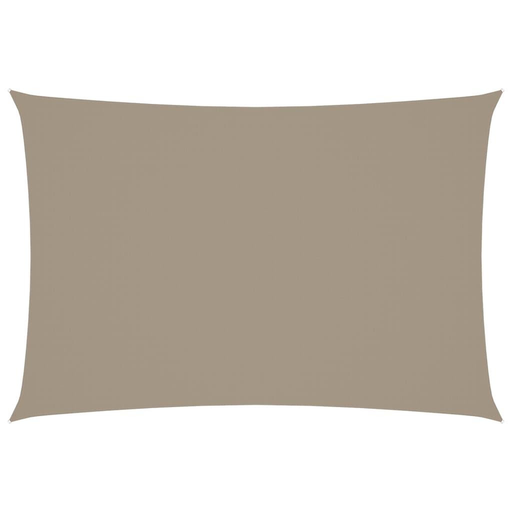 Voir la diapositive 2 : VIDAXL Voile de parasol tissu oxford rectangulaire 3x5 m taupe