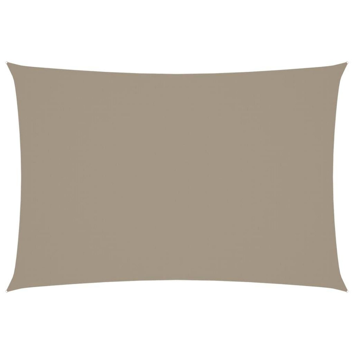 VIDAXL Voile de parasol tissu oxford rectangulaire 3x5 m taupe