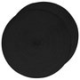 Voir la diapositive 1 : SECRET DE GOURMET Lot de 2 sets de table Tressés Ronds - Diam. 38 cm - Noir