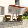 Voir la diapositive 1 : VIDAXL Auvent retractable 350x150 cm Orange et marron