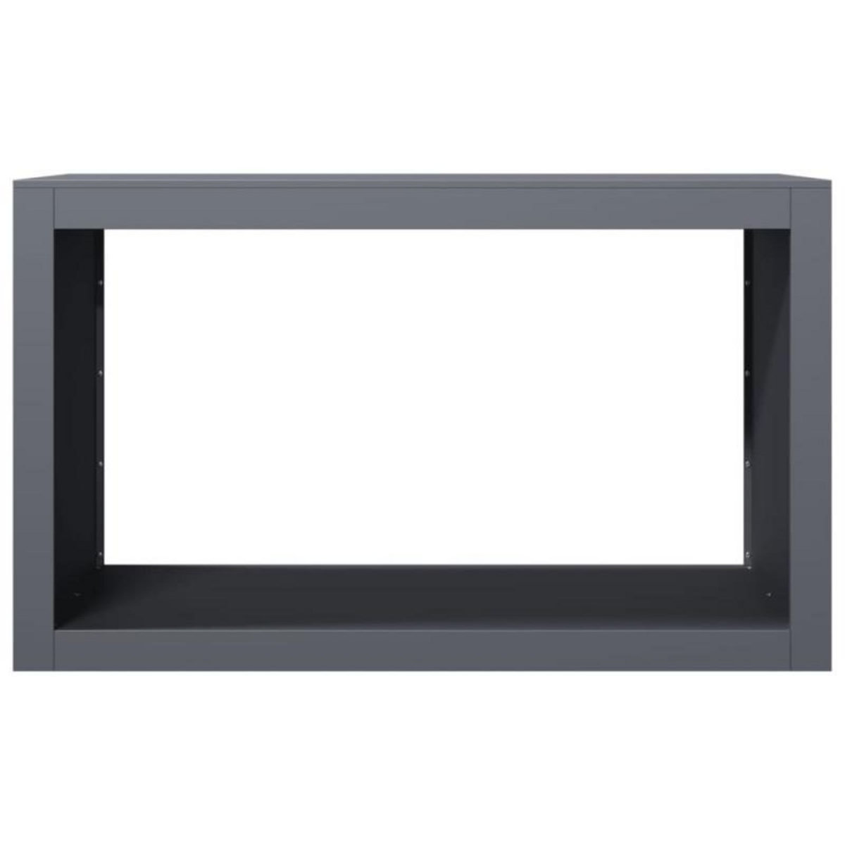 VIDAXL Portant de bois de chauffage anthracite 100x40x60 cm acier