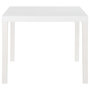 Voir la diapositive 3 : VIDAXL Table de jardin 150x90x72 cm PP Blanc