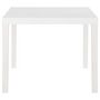 Voir la diapositive 3 : VIDAXL Table de jardin 150x90x72 cm PP Blanc