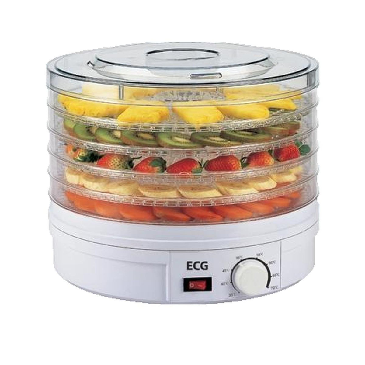 ELECOOM Déshydrateur ECG SO 375 Blanc et Transparent