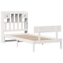 Voir la diapositive 3 : VIDAXL Lit bibliotheque sans matelas blanc 75x190cm bois de pin massif
