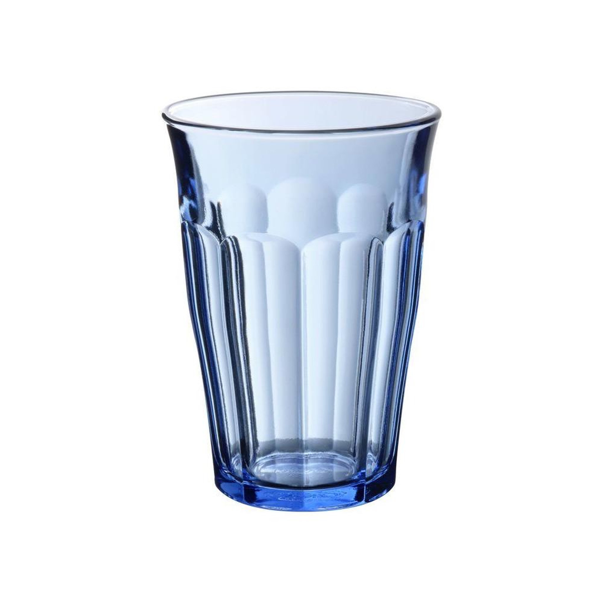 Voir la diapositive 2 : DURALEX Ensemble de verrerie picardie marine en verre trempé bleu marine – 18 pièces