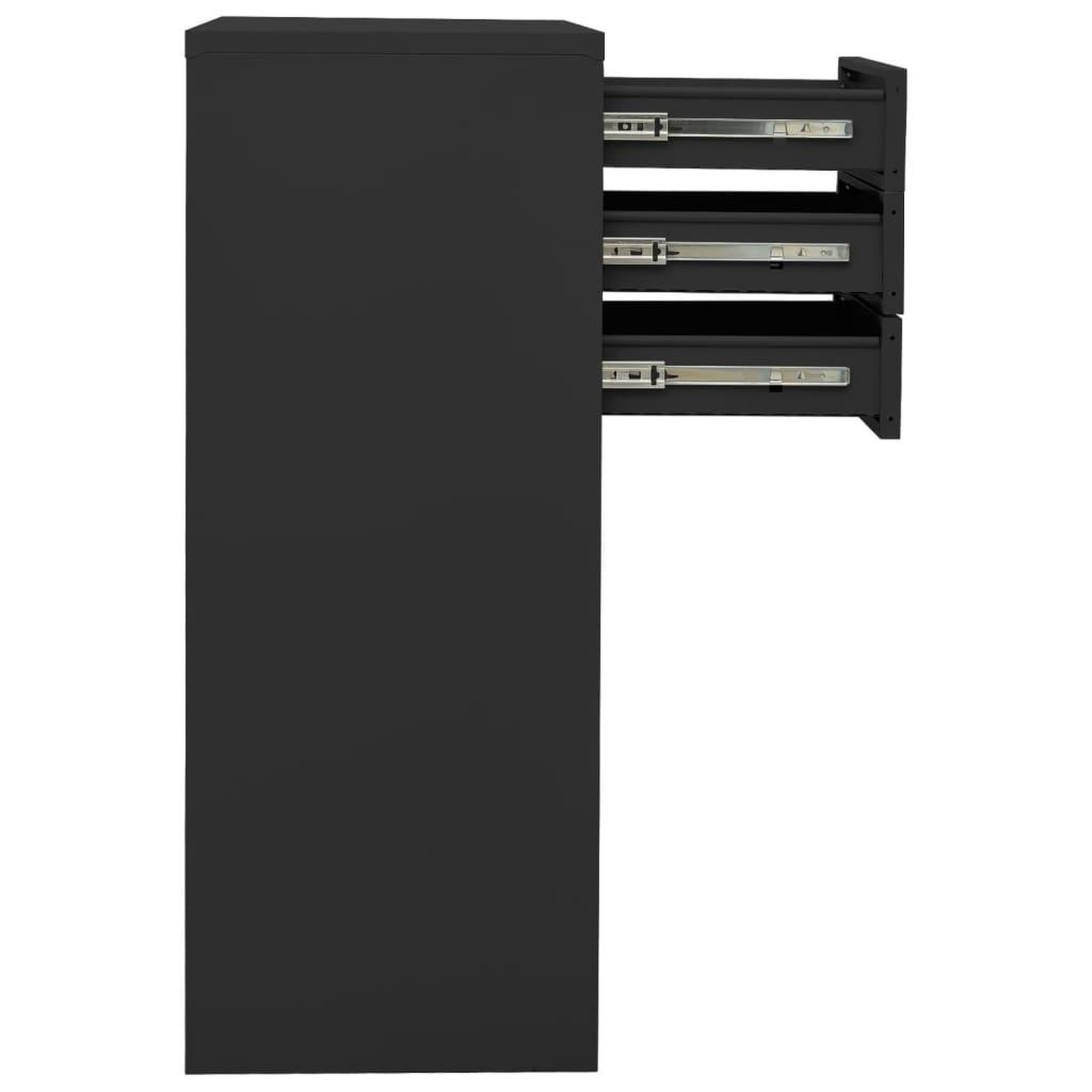 Voir la diapositive 4 : VIDAXL Armoire de bureau Anthracite 90x40x102 cm Acier