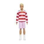 BARBIE Barbie - Poupée Ken Fashionistas avec haut a rayures rouges et short - Barbie - HYV01