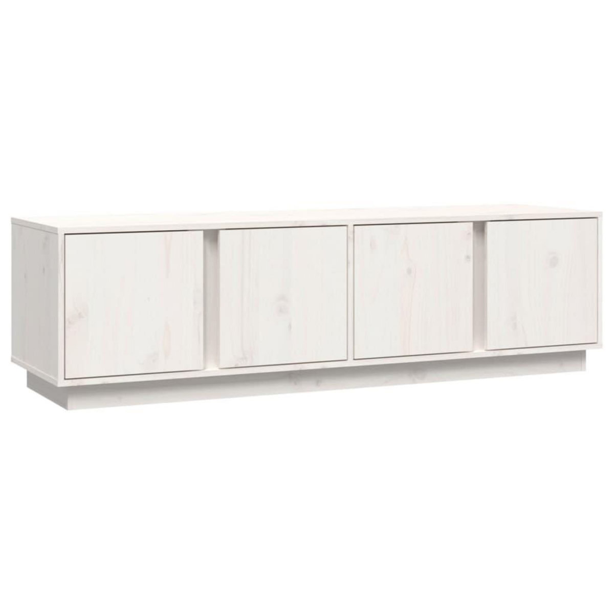 VIDAXL Meuble TV Blanc 140x40x40 cm Bois de pin massif
