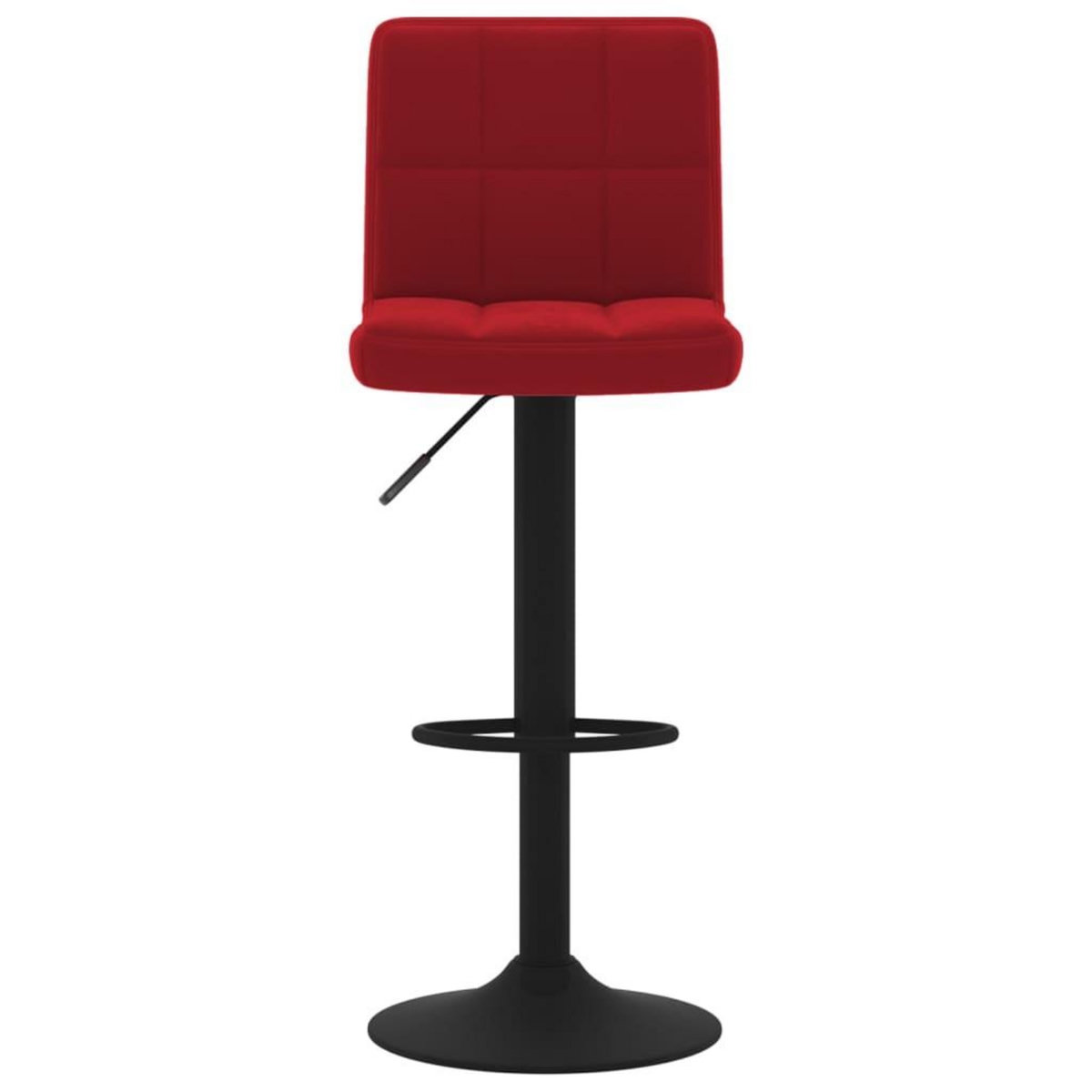 VIDAXL Tabouret de bar Rouge bordeaux Velours