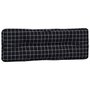 Voir la diapositive 4 : VIDAXL Coussins de palette lot de 2 motif a carreaux noir tissu