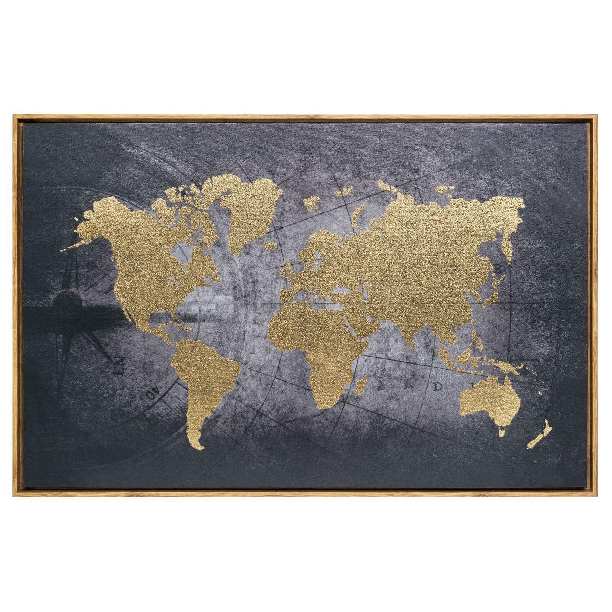 ATMOSPHERA Tableau encadré monde
