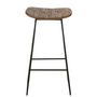 Voir la diapositive 2 : Paris Prix Tabouret de Bar en Bois  Teck  74cm Naturel
