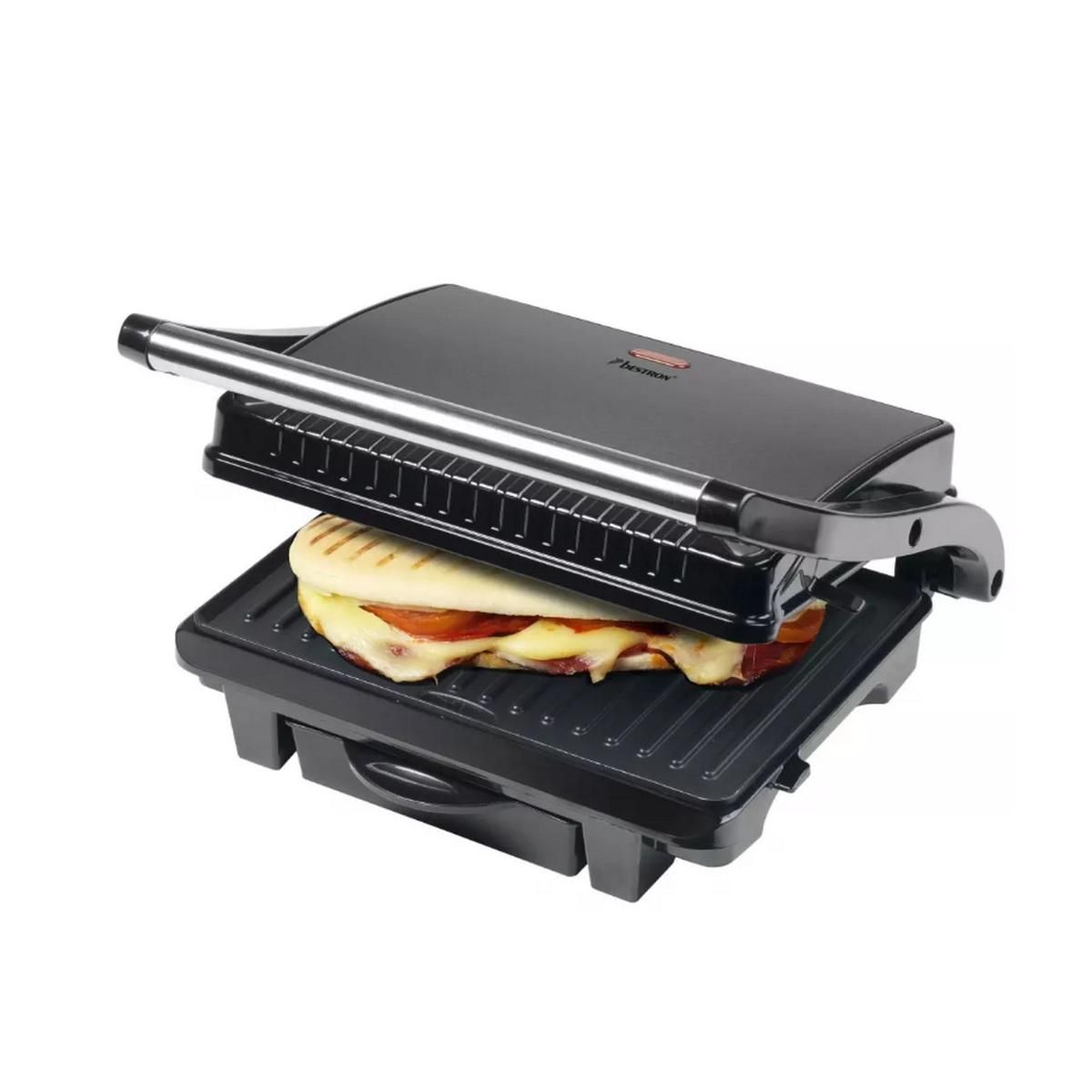 Bestron Appareil à panini 1000w noir - ASW113TG