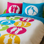 Voir la diapositive 2 : Home collection Parure housse de couette 100% coton scene de menage