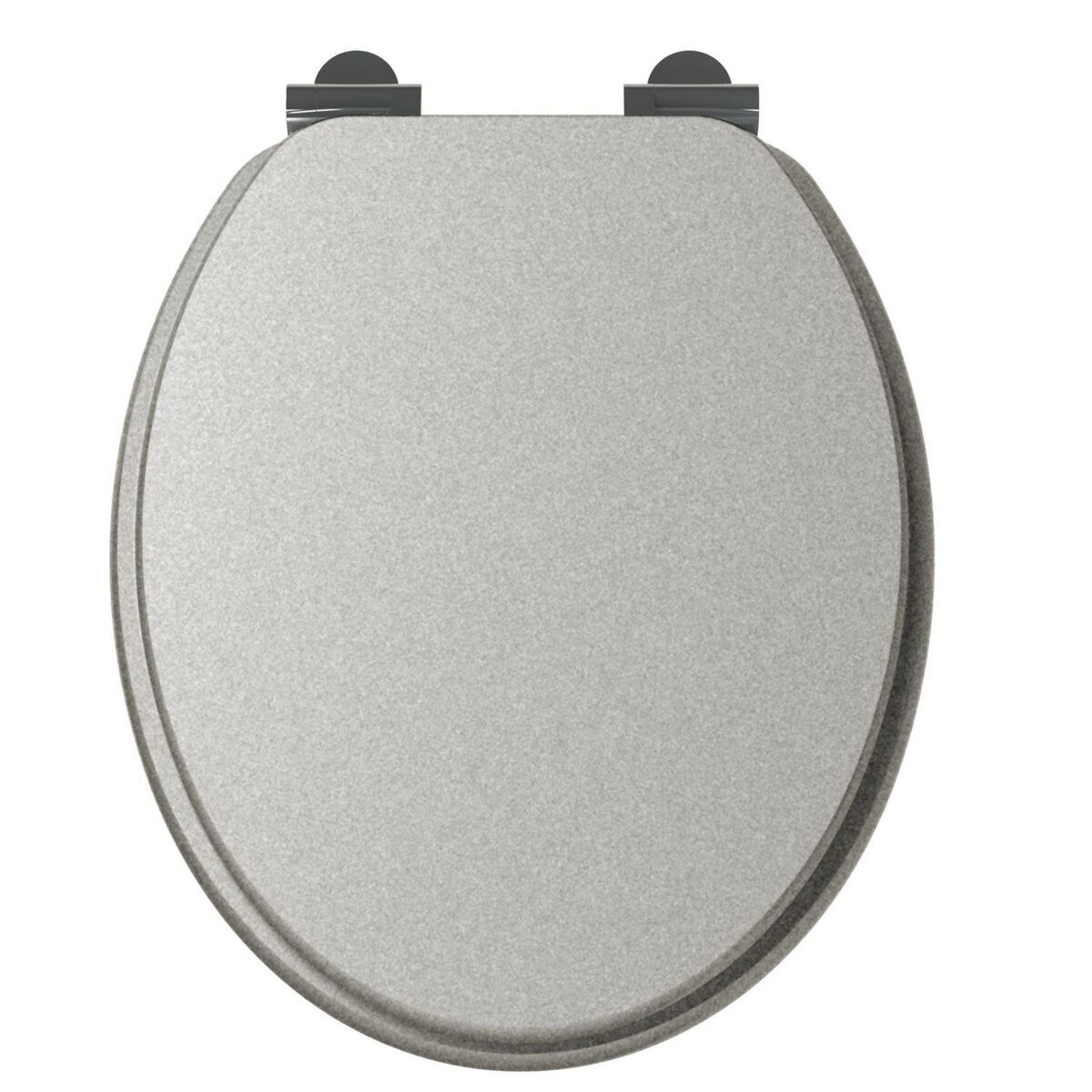 ALLIBERT Abattant WC design SILVER - Gris pas cher 