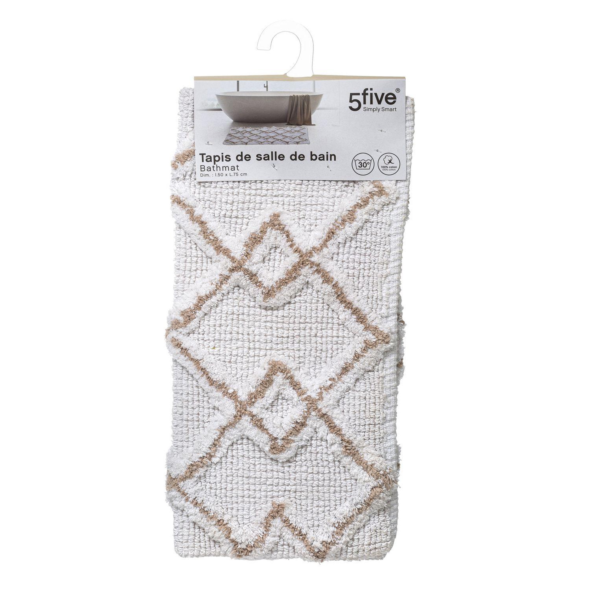 Voir la diapositive 3 : FIVE Tapis style ethnique pour salle de bain