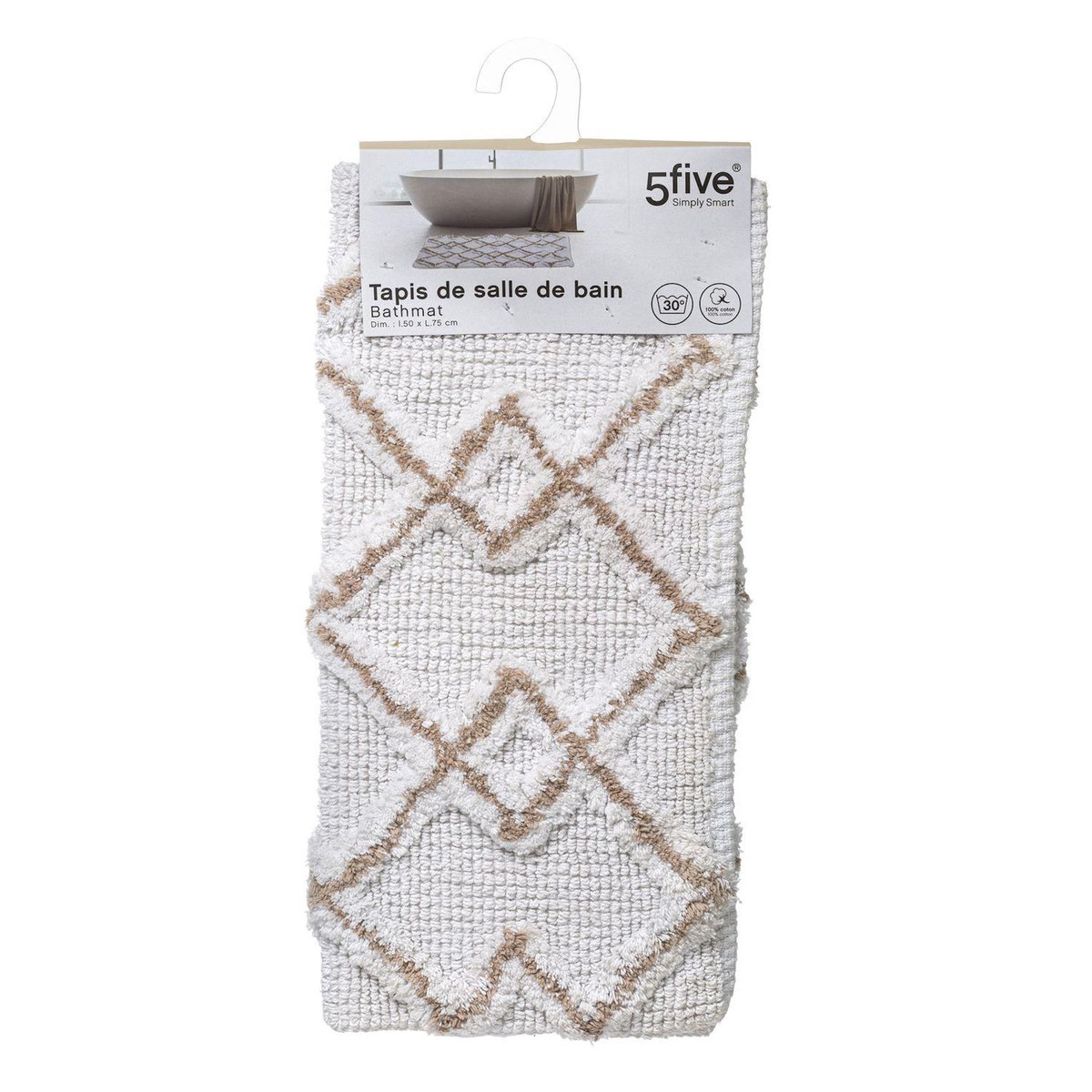 FIVE Tapis style ethnique pour salle de bain