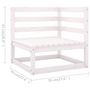 Voir la diapositive 6 : VIDAXL Salon de jardin 5 pcs avec coussins Bois de pin massif