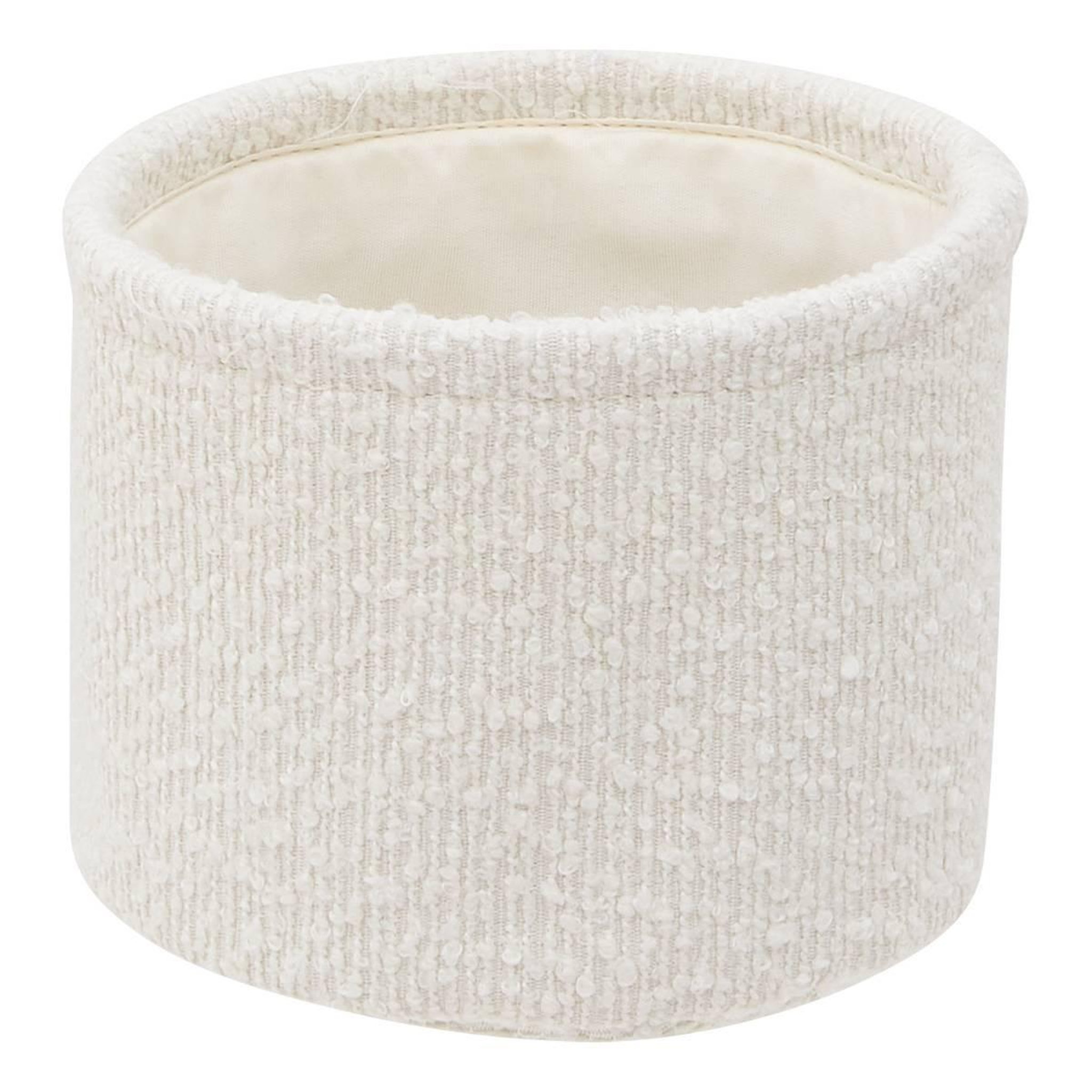 Voir la diapositive 5 : FIVE Lot de 3 Paniers de Rangement Bouclette  Yla  18cm Blanc
