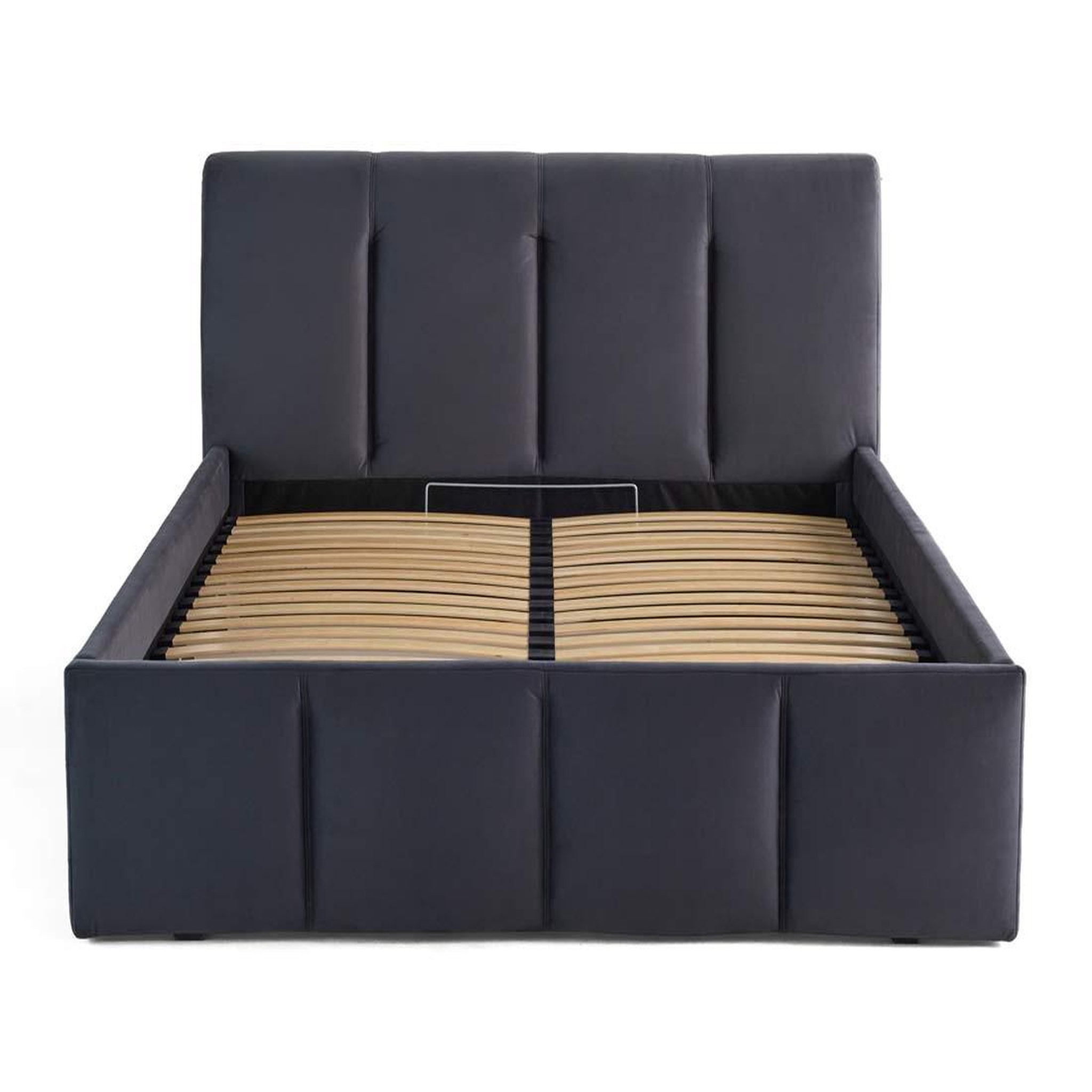 Voir la diapositive 3 : BEST MOBILIER Elysia - lit coffre - 140x190 - en velours - sommier inclus