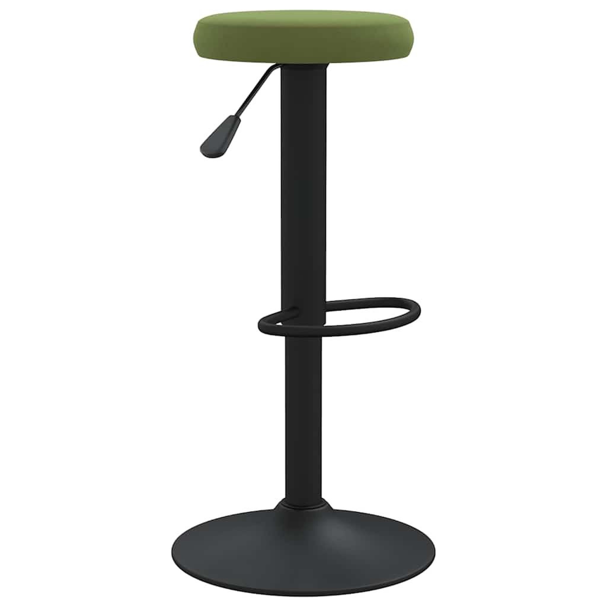 Voir la diapositive 4 : VIDAXL Tabourets de bar lot de 2 vert clair velours