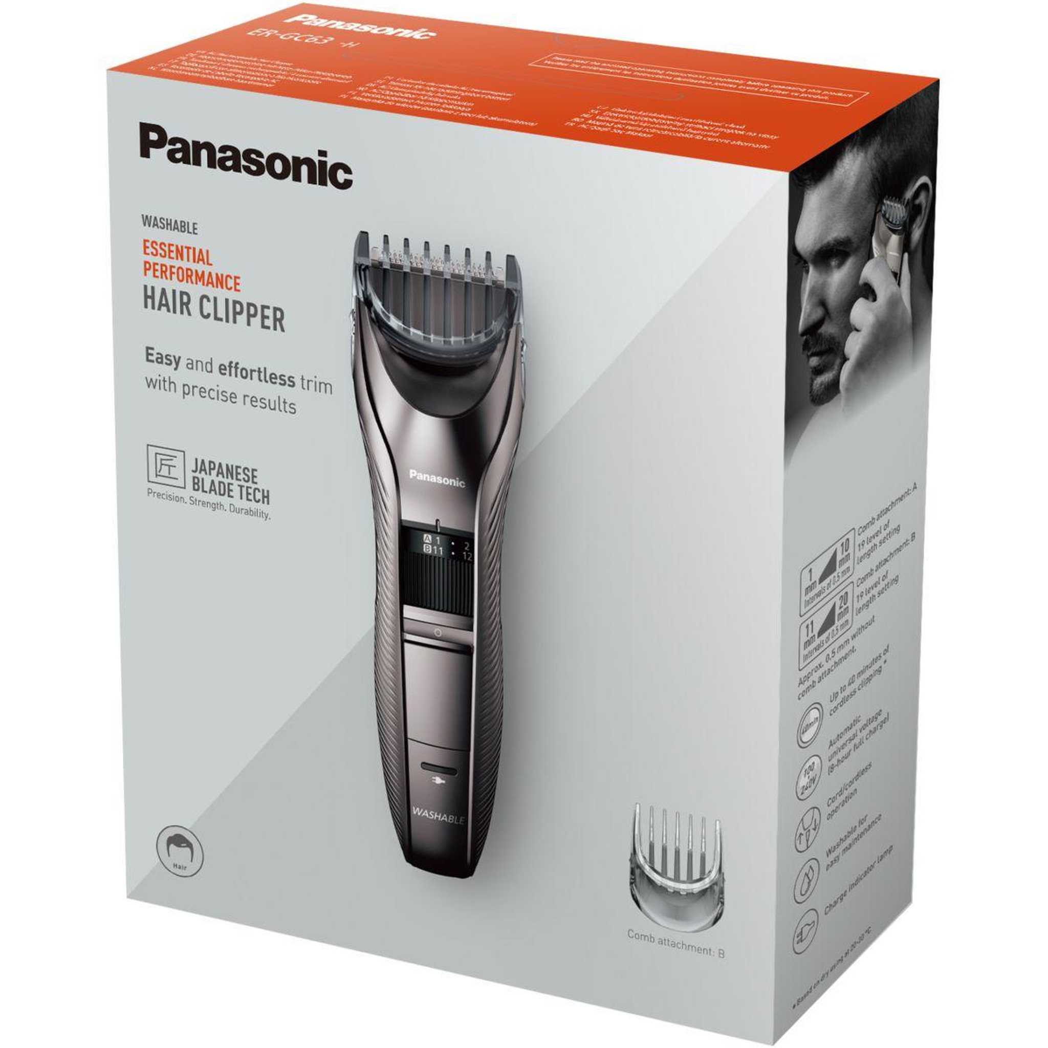 Voir la diapositive 5 : PANASONIC Tondeuse cheveux er-gc63-h503
