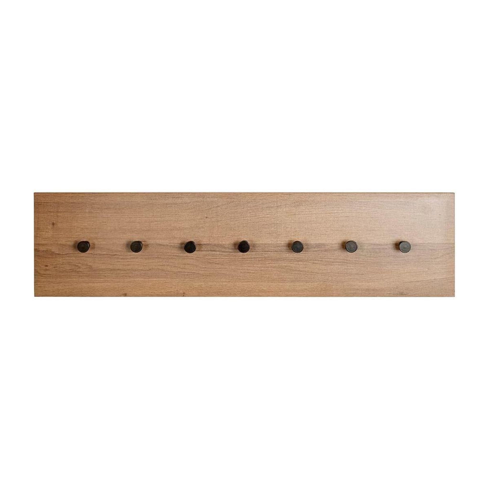 Voir la diapositive 2 : Paris Prix Patère murale  miranda  80cm chêne foncé & noir