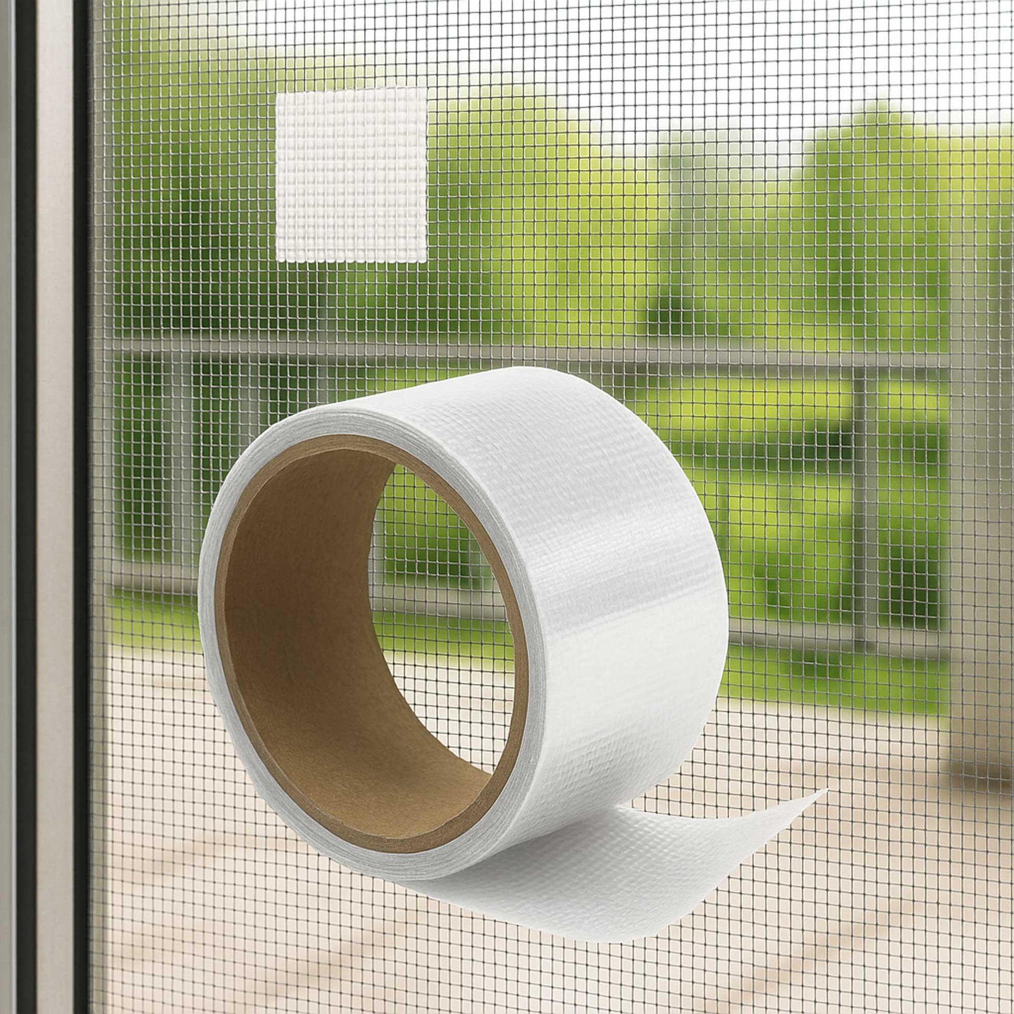 Voir la diapositive 3 : WERKAPRO Ruban réparateur moustiquaire blanc 5cmx2m