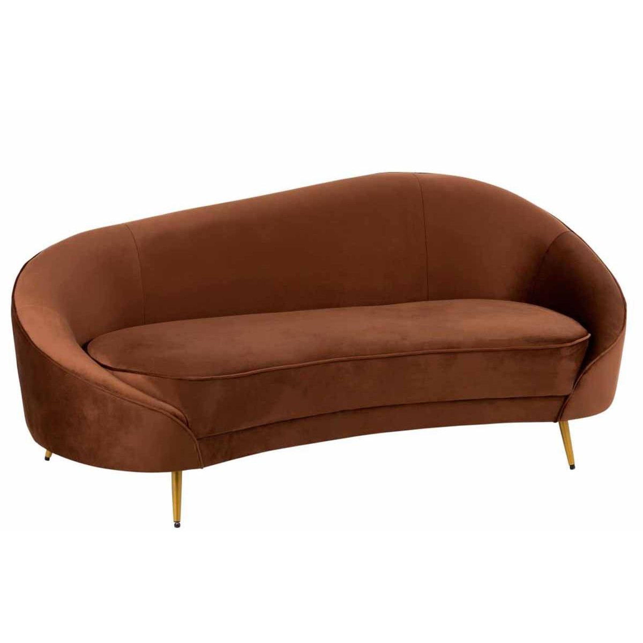 J-LINE Canapé design  sofane  180cm marron
