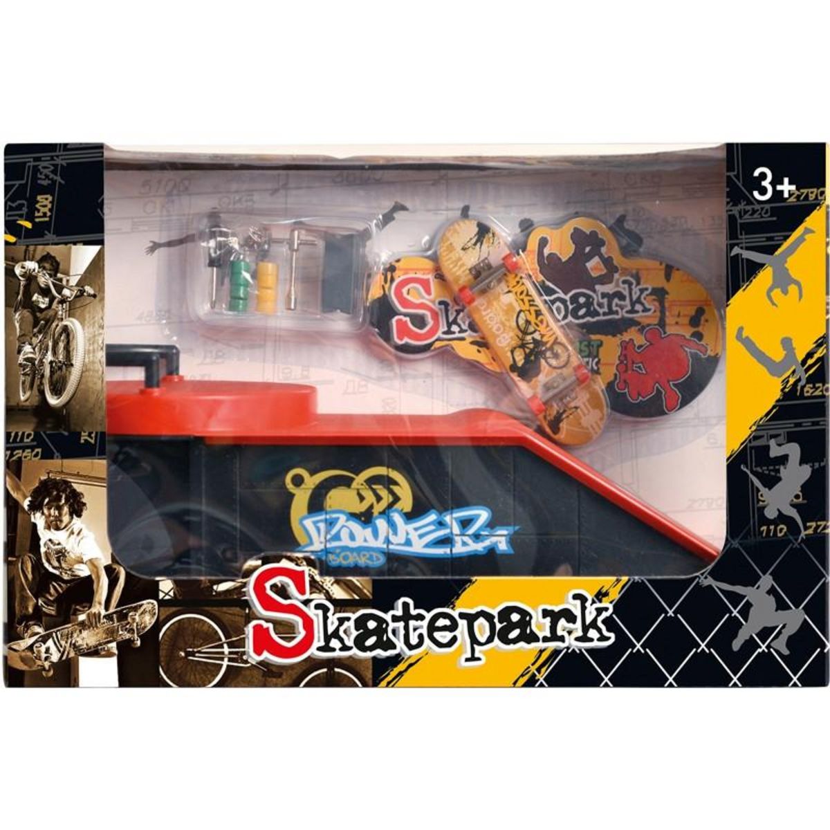 MINI SKATE + RAMPE ASSORTIMENT 1810 6A 6E 6D
