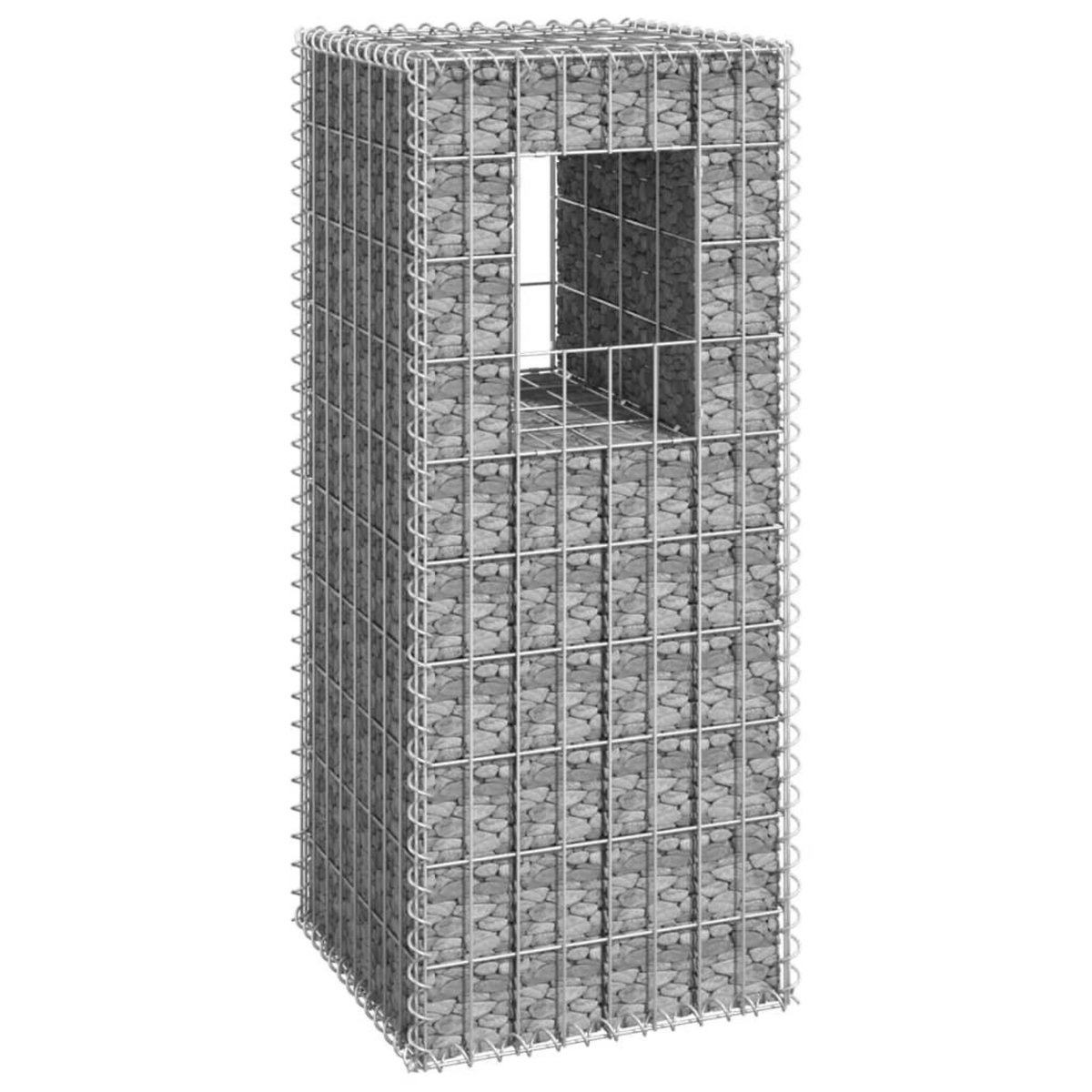 VIDAXL Poteau a panier de gabion 40x40x100 cm Fer