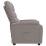 VIDAXL Fauteuil inclinable Taupe Tissu