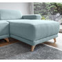 Voir la diapositive 5 : BEST MOBILIER Bella - canapé d'angle réversible convertible - avec coffre - 4 places - tissu