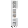 Voir la diapositive 4 : VIDAXL Armoire de salle de bain blanc 30x30x190 cm bois d'ingenierie