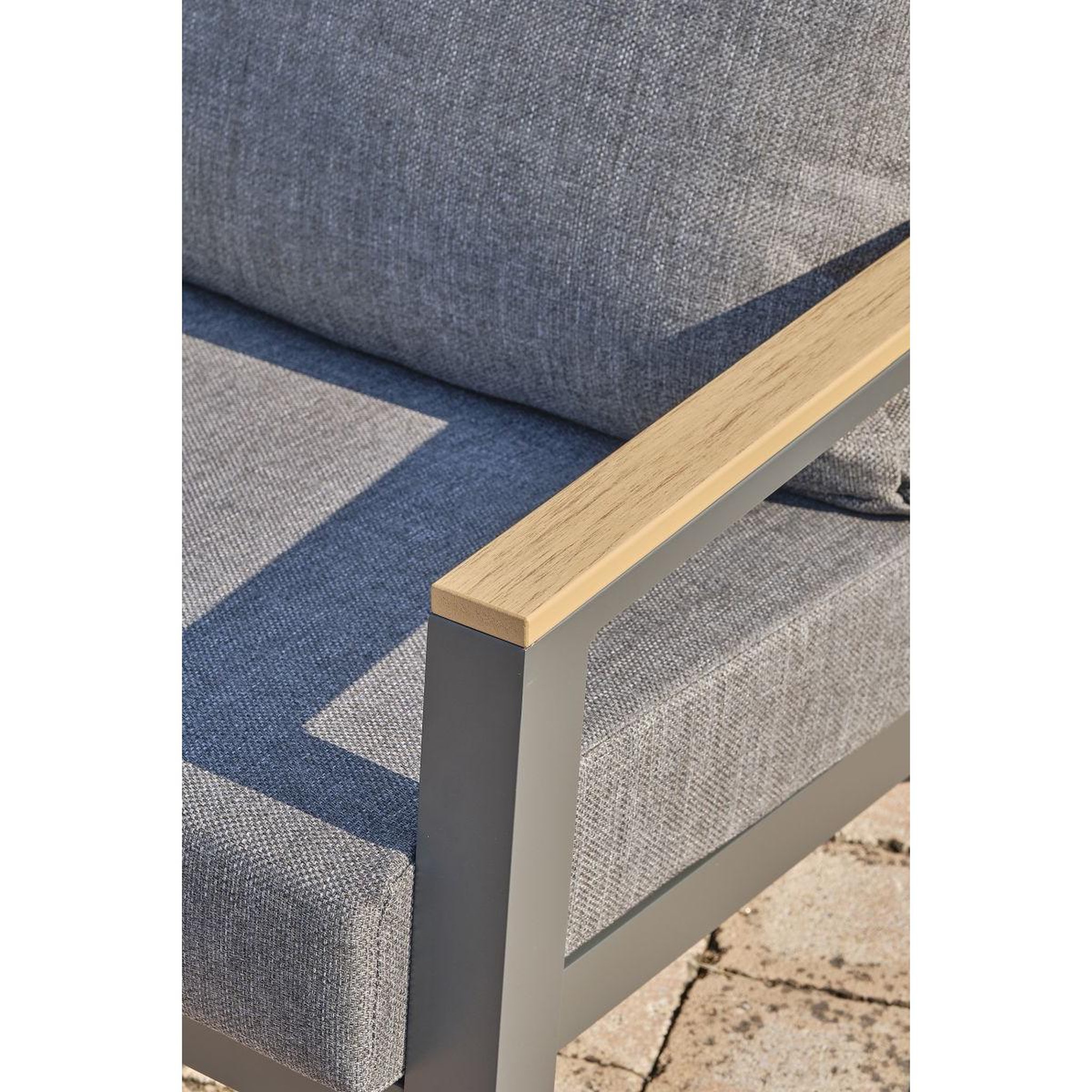 Voir la diapositive 4 : DCB GARDEN Salon de Jardin 5 Places  Kommos  175cm Gris Anthracite