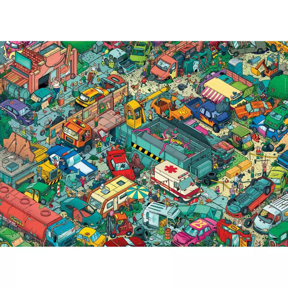 Heye Puzzle 1000 pièces : Cimetière de voitures