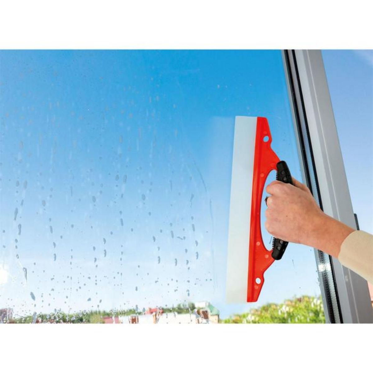 Paris Prix Raclette de Nettoyage  Anti-Traces  30cm Orange