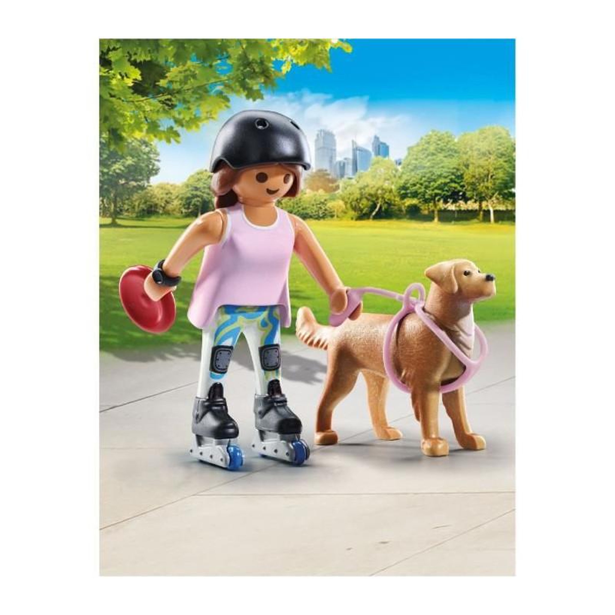 Voir la diapositive 2 : PLAYMOBIL 71739 Jeune fille rolleuse avec Retriever