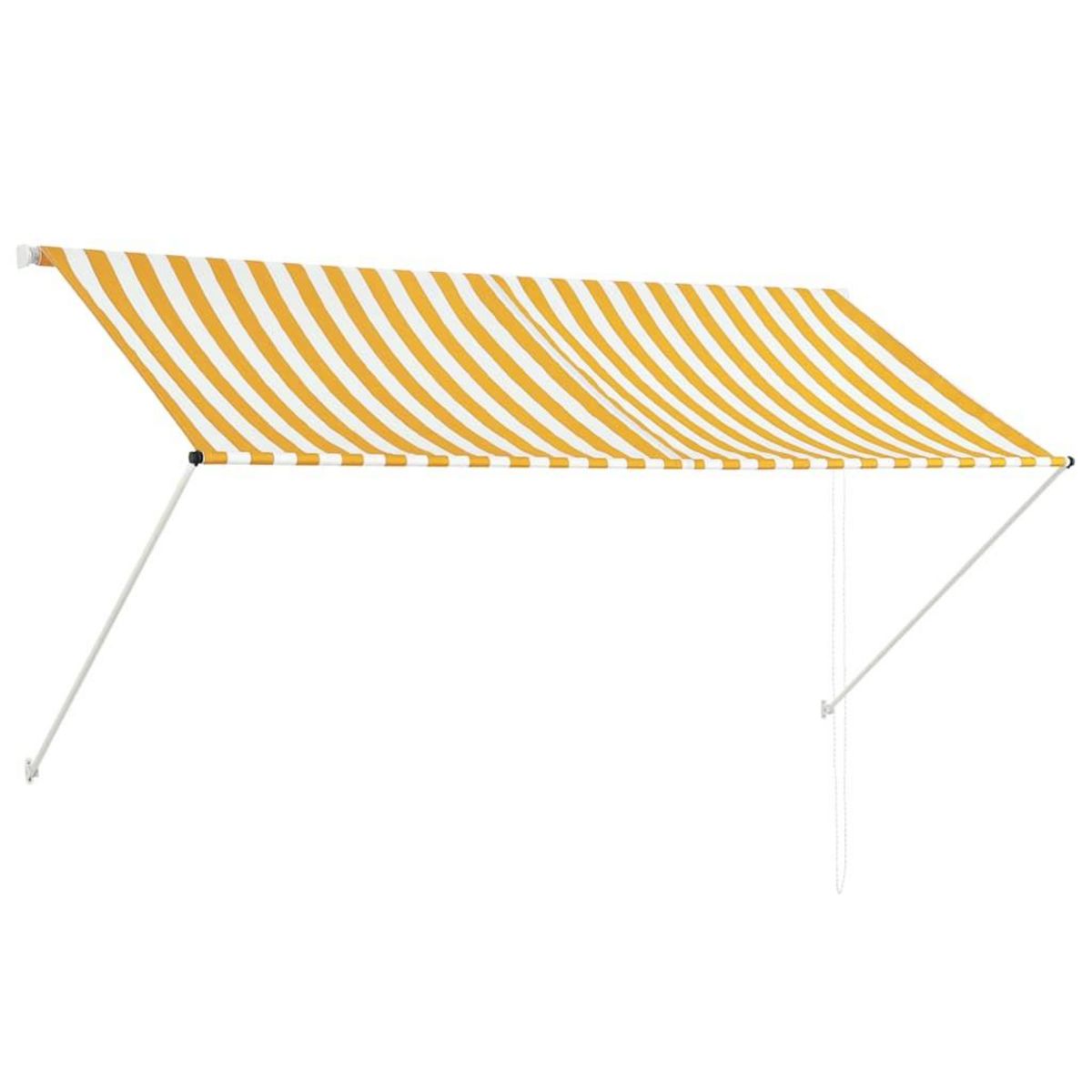 VIDAXL Auvent retractable 250x150 cm Jaune et blanc