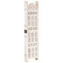 Voir la diapositive 2 : VIDAXL Cloison de separation 5 panneaux Blanc 200x165 cm Bois manguier
