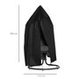 Voir la diapositive 3 : OUTSUNNY Housse fauteuil suspendu zippée cordon de serrage - dia. 115 x 190H cm - Oxford 210D noir