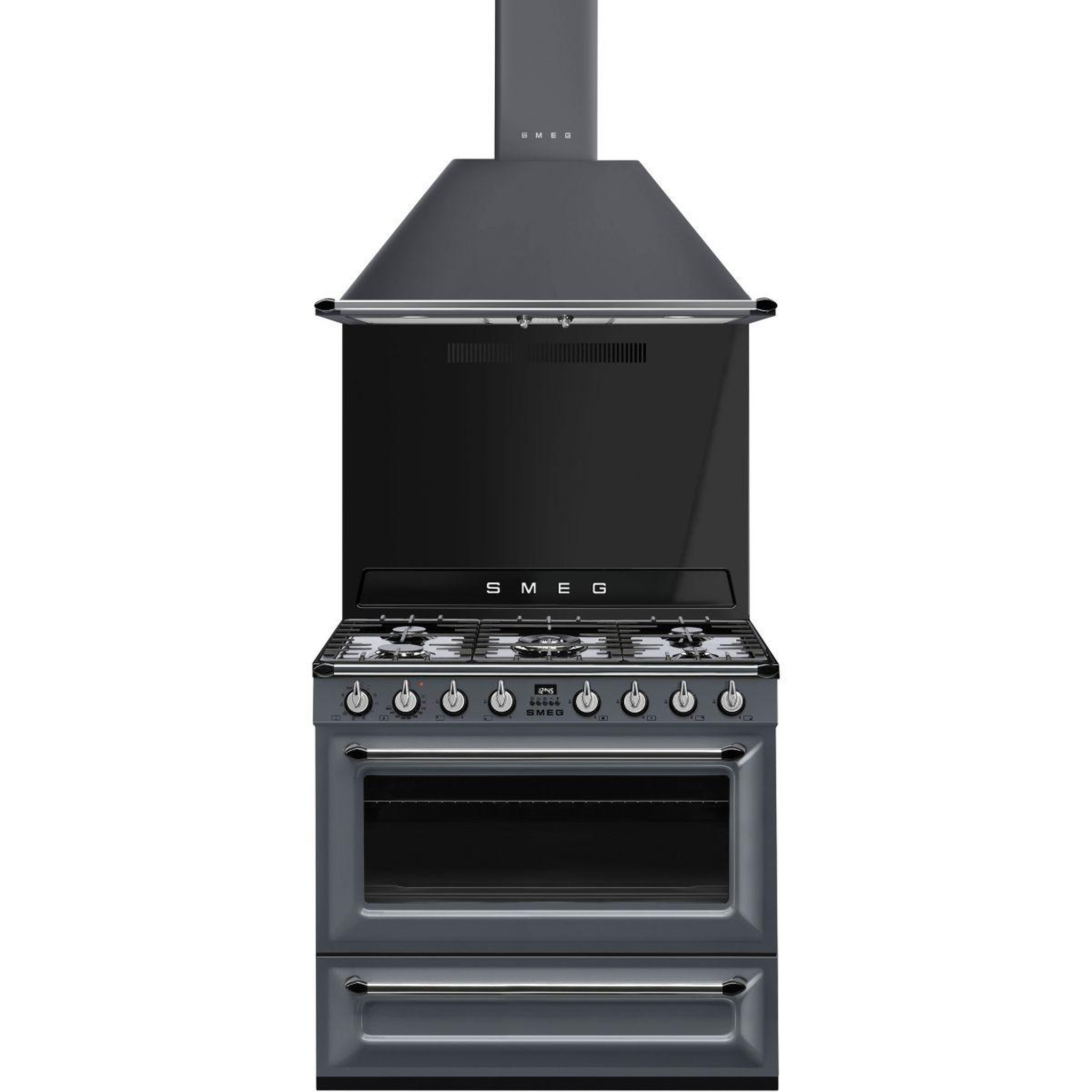 Voir la diapositive 3 : SMEG Hotte décorative murale KT90GRE