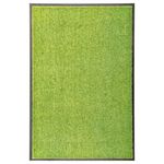VIDAXL Paillasson lavable Vert 60x90 cm