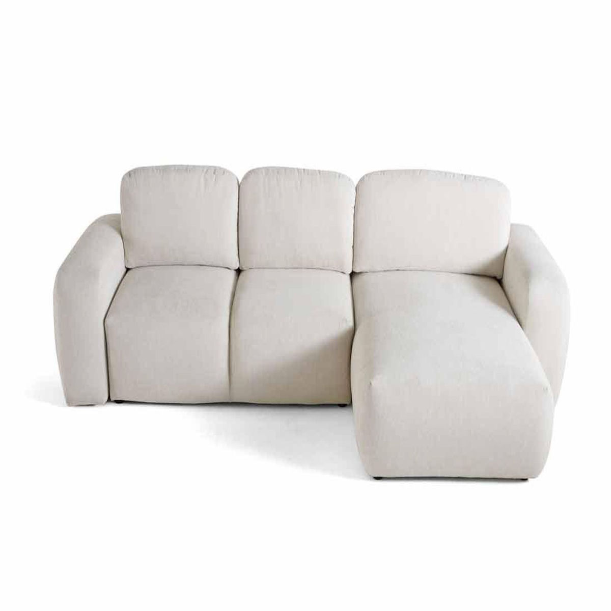 LISA DESIGN Sorrente - canapé d'angle réversible - convertible avec coffre - 4 places - en tissu texturé