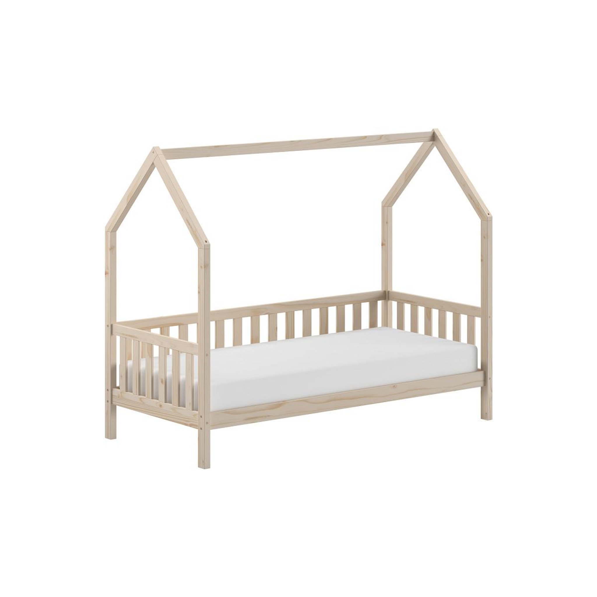 Voir la diapositive 2 : Paris Prix Lit enfant  cabane  90x200cm naturel